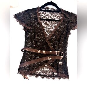 Authentic Rebeca Tylor Lace Top Size 2